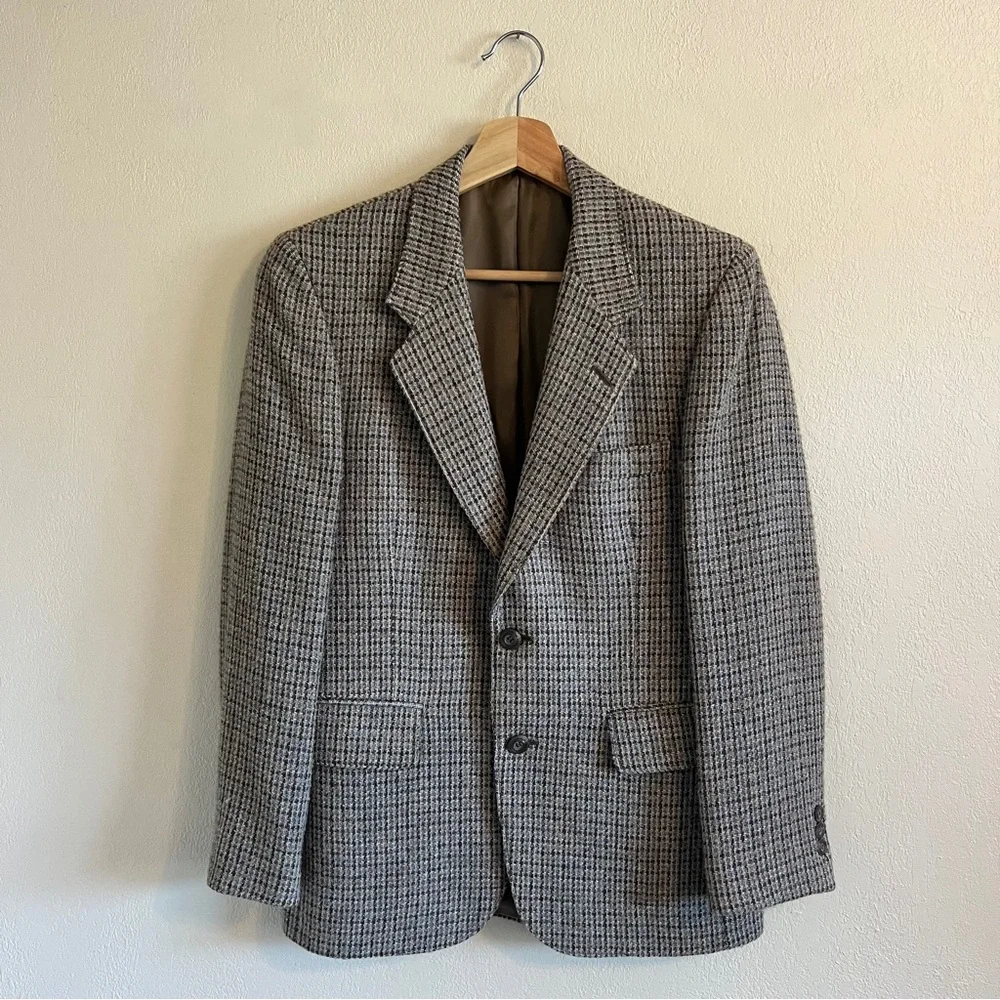Vintage Wool Satin Lined Blazer - Picture 2 of 16
